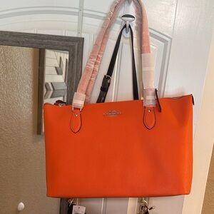 Coach Vibrant Orange Tote Bag